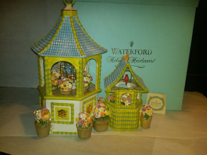 Waterford Heirloom Songbird Pagoda Cookie Jar  