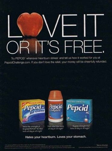 2008 Pepcid Heartburn Medicine Magazine Ad  