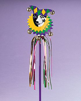 Jester Wands With Bells And Fringe 12 pcs (3391)  