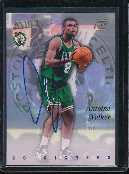 ANTOINE WALKER CHAUNCEY BILLUPS 1997 98 STADIUM CLUB CO SIGNERS AUTO 