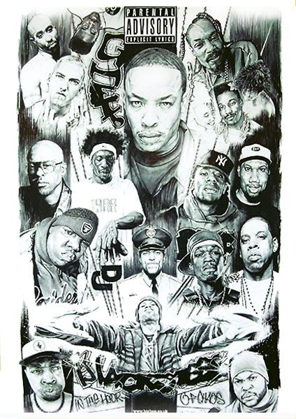 RAP GODS 2   MUSIC POSTER (FAMOUS RAPPERS 2)  