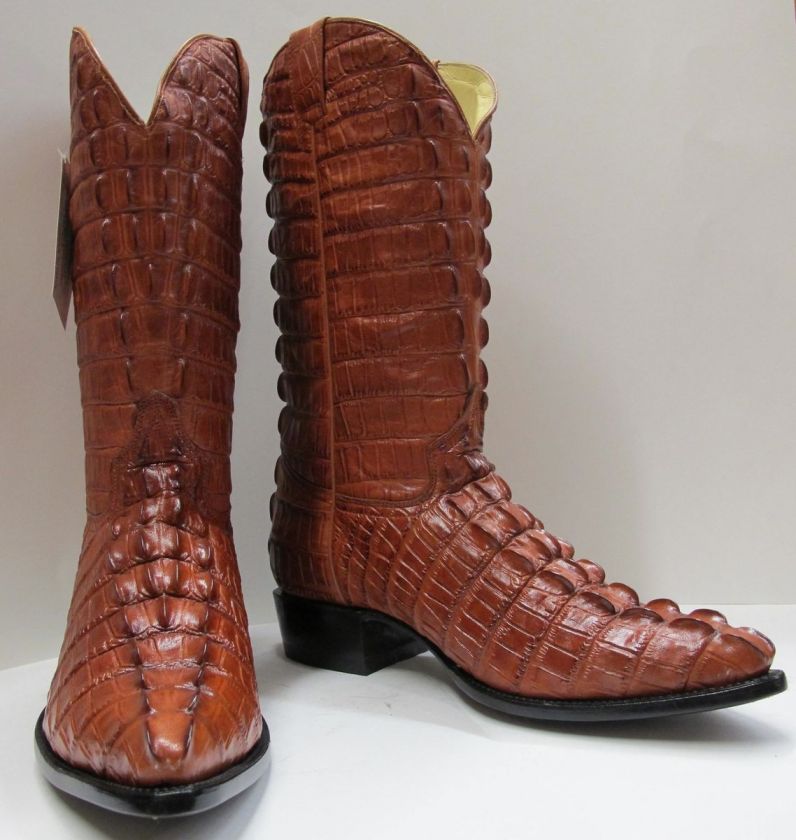 COWBOY BOOTS FULL CROCODILE ALLIGATOR TAIL DESIGN  