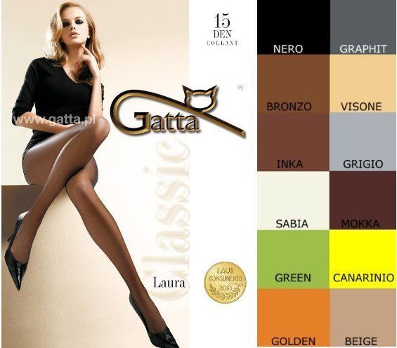 Gatta Classic Ladies Tights 15 Denier Sheer  