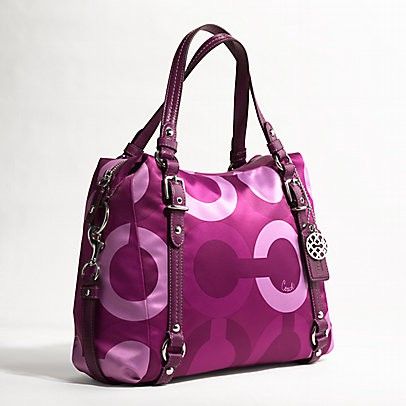 COACH Graphic Op Art ALEXANDRA Shoulder Bag 15530 PLUM  