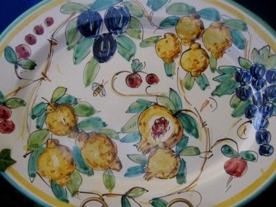 VIETRI Italian Pottery LEMON BUMBLE BEE Serving Platter ITALY 