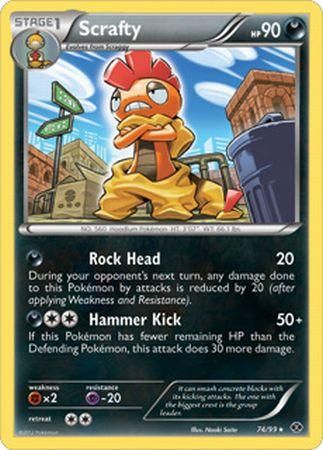 card scrafty number 74 99 evolution stage 1 pokemon set b w next 