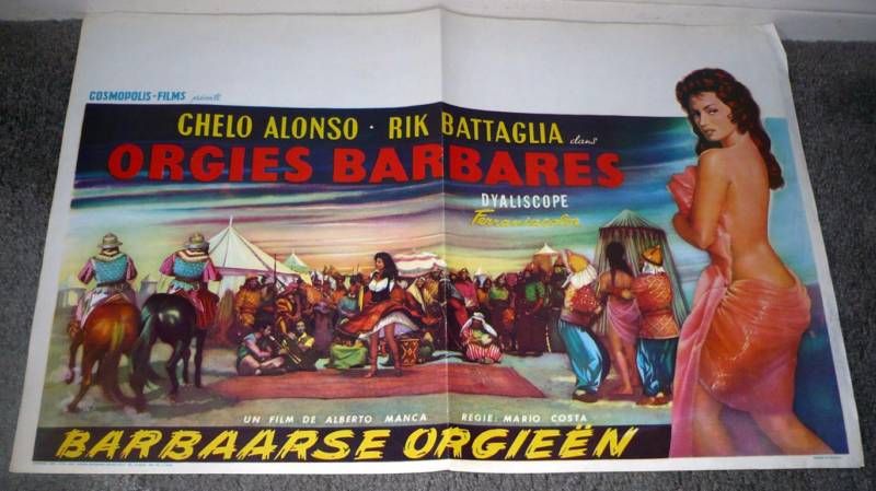   original movie poster CHELO ALONSO/RIK BATTAGLIA/ATTACK OF MOORS