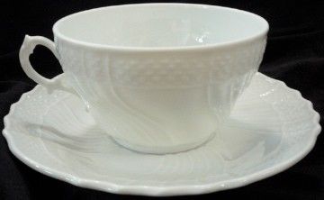 11 sets GINORI BIANCO WHITE VECCHIO TEA CUP AND SAUCER SET FREE 