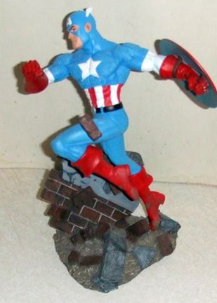 CAPTAIN AMERICA bursting through wall statue DIAMOND  