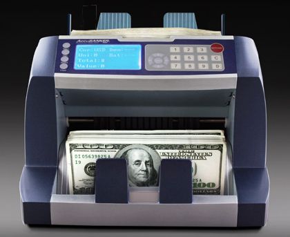 ACCUBANKER AB5500 PROF BILL COUNTER + COUNTERFEIT NEW  