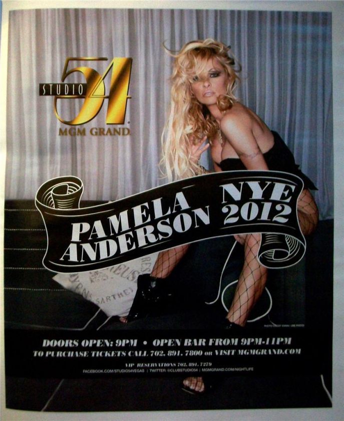 Pamela Anderson New Years Eve 2012 Las Vegas MGM Grand Casino Studio 