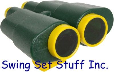 BINOCULARS   SWING SET SEAT SLIDE PLAYGROUND TOY FUN OUTSIDE FORT PARK 