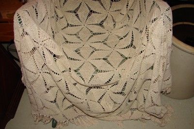 VTG/ANTIQUE BEAUTIFUL BLANKET/LAP THROW 76 X 112  