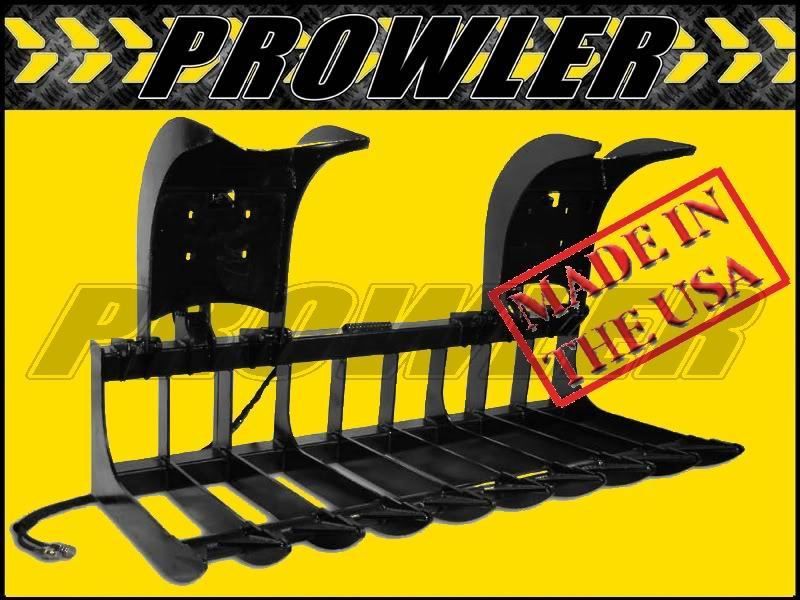 63 Heavy Duty Skid Steer Bobcat Root Grapple Bucket  