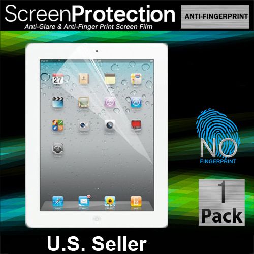 Ipad 2 Premium Anti Glare Fingerprint Screen Protector Matte Film 