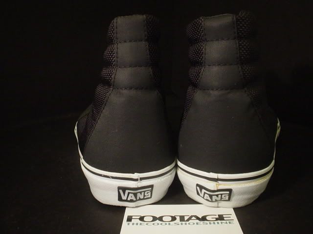 Vans Sk8 Hi S SYNDICATE BALLISTIC NYLON BLACK WHITE 12  