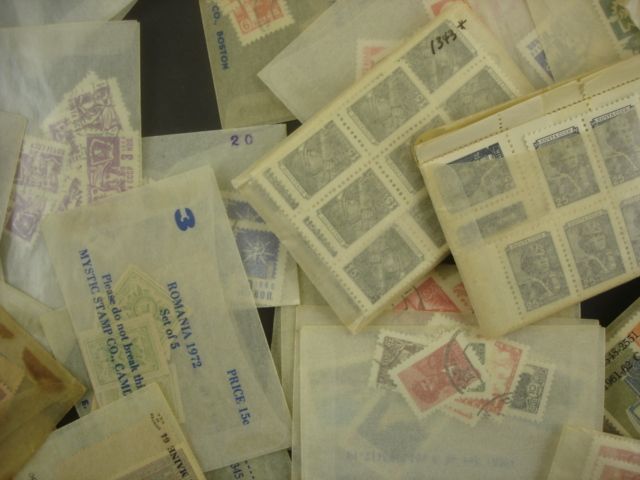 Russia 1 Box Glassines Off Paper 1000s Mint Used Early + Clean 