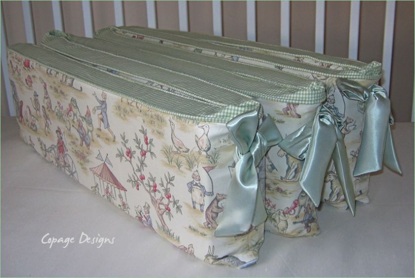 CAMEO TOPSY TURVY CIRCUS TOILE BABY CRIB BEDDING SET  