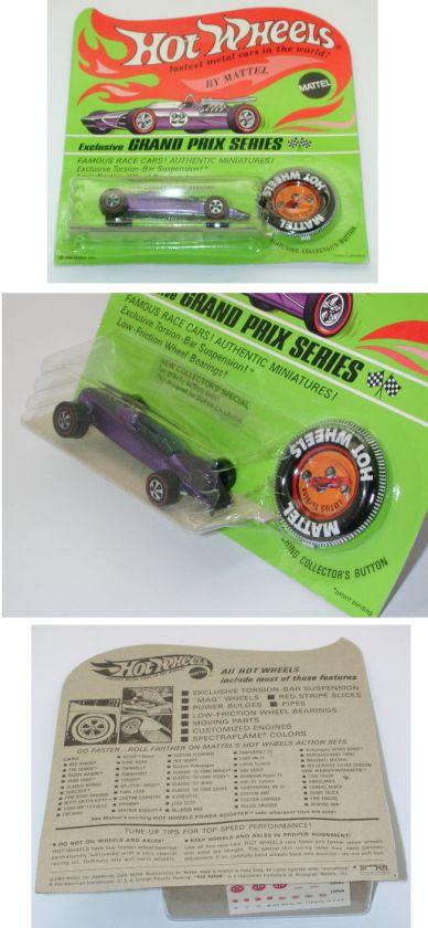 Redline Hotwheels Purple 1969 Lotus Turbine BLISTER  