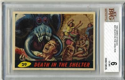 1962 Mars Attacks #29 Death in the Shelter BVG 6 EX MT  