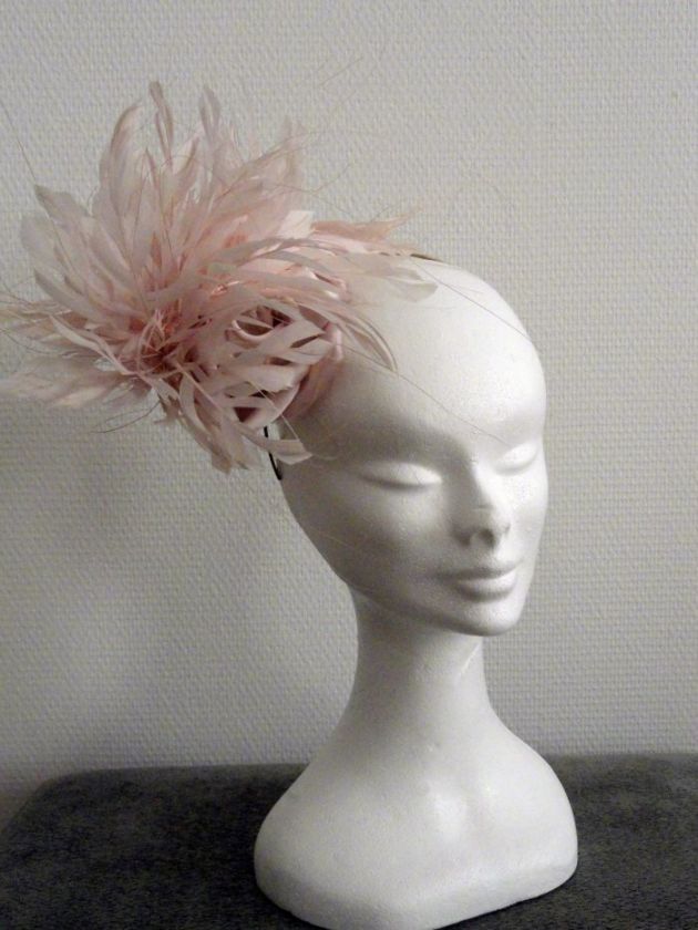 NWOT PHILIP TREACY ROSE & FEATHER HAT HAIRBOW HEADPIECE  