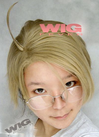 Axis Powers Hetalia America Cosplay Mixed Blonde Short Wig  