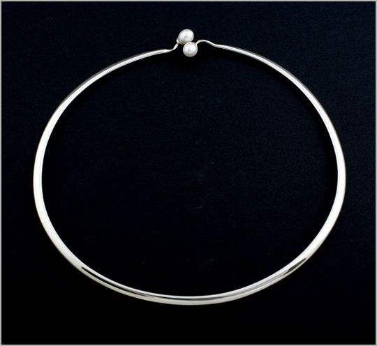 Georg Jensen Silver Neck ring #296 Vivianna Torun  