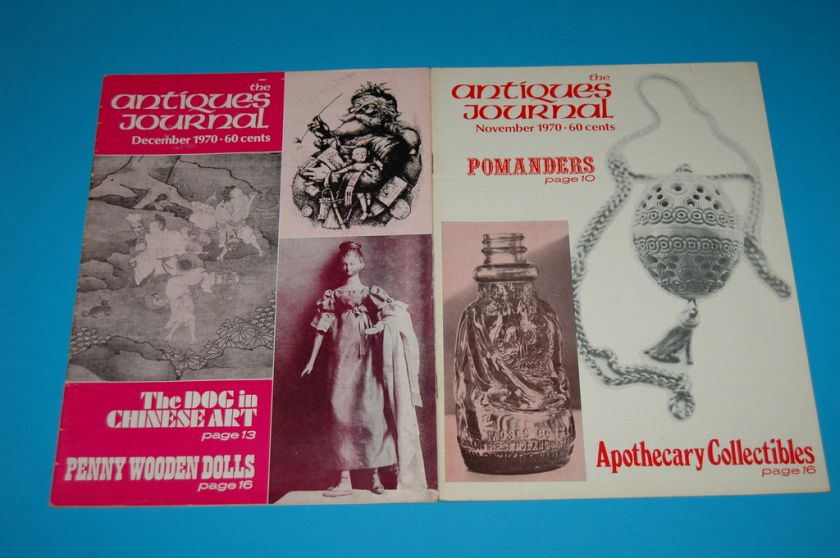 The Antiques Journal 20 issues from 1969, 1970 and 1971  