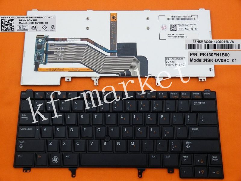   DELL Latitude E6320 E5420 E6220 E5520 keyboard US BLACK Backlit  