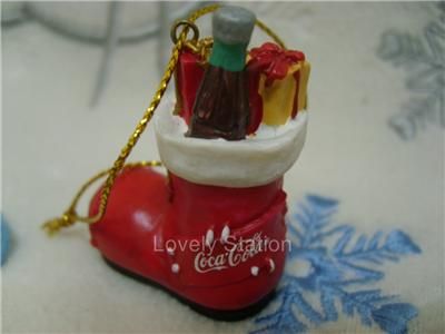 Coca Cola Christmas Tree Decoration Ornament   3 pieces  