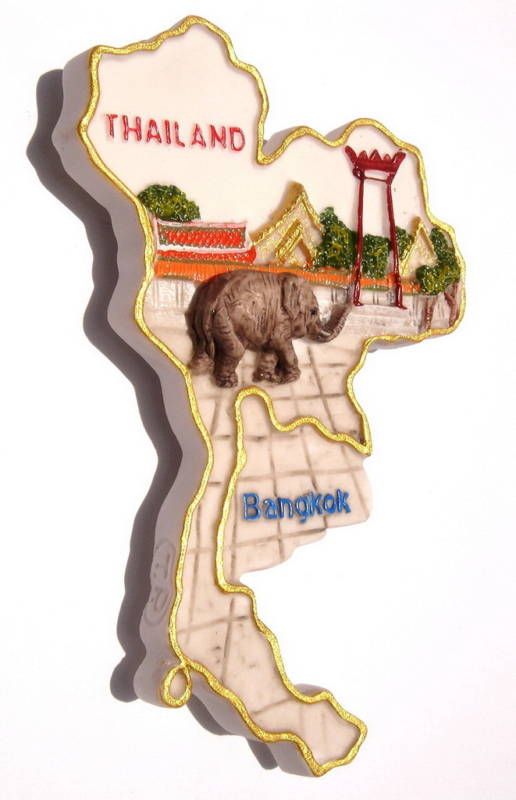 Bangkok Giant Swing,Thailand souvenir map Fridge Magnet  