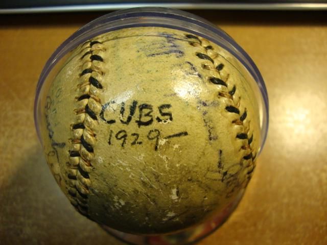 1929 Chicago Cubs Team Signed Baseball  