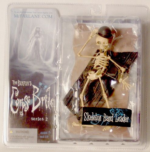 MCFARLANE CORPSE BRIDE 2 FIGURE SKELETON BAND LEADER  