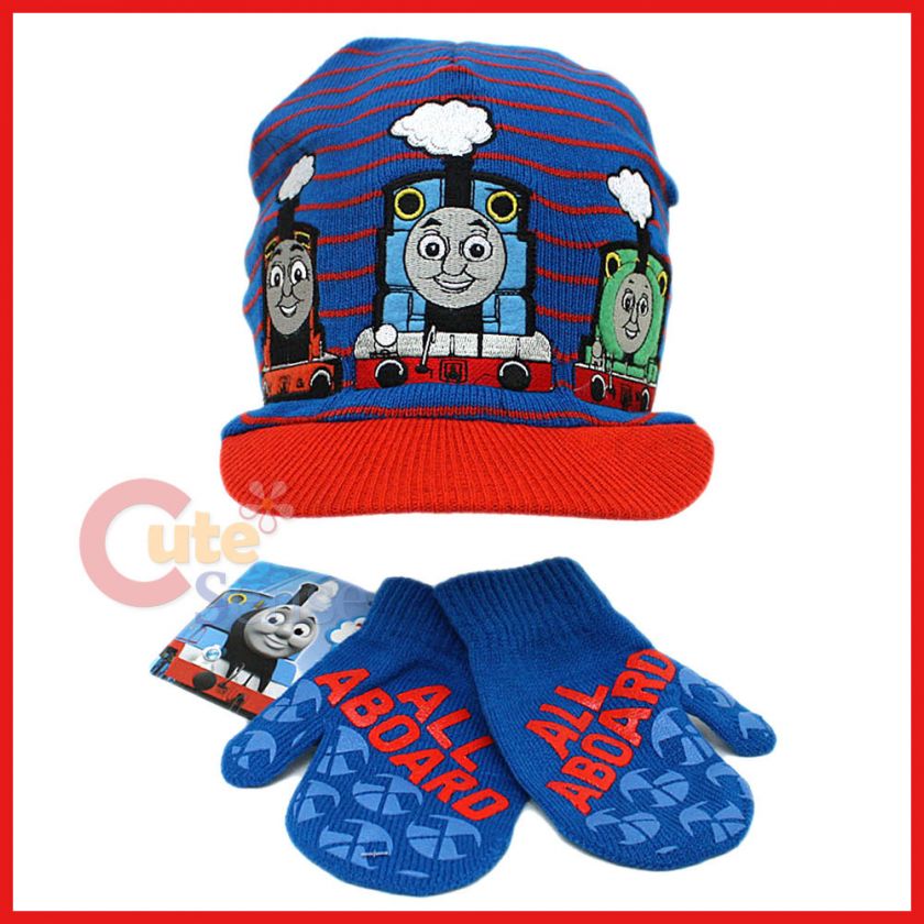 Thomas Tank Engine & Friends Gloves Cap Beanie Set Red Cap /Thoams 