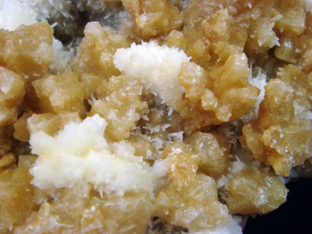 240g Rare Gentle Snow white ARAGONITE & Brown Calcite  