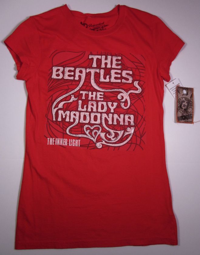 BEATLES Bejeweled Rhinestone T shirt NWT Womens SzS Tee  