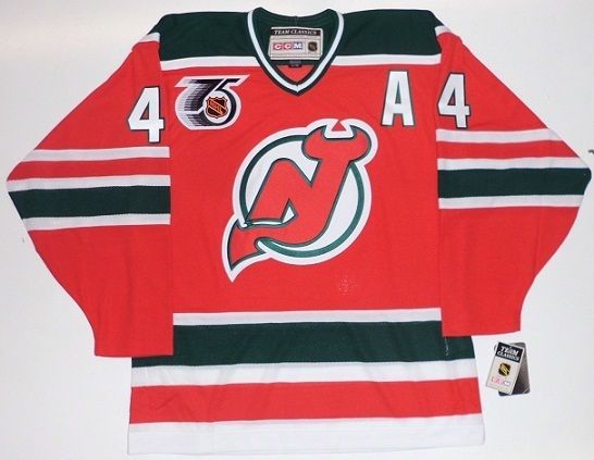 New Jersey Devils Scott Stevens Official Red/Green CCM Authentic Adult Team  Classic Throwback NHL Hockey Jersey S,M,L,XL,XXL,XXXL,XXXXL