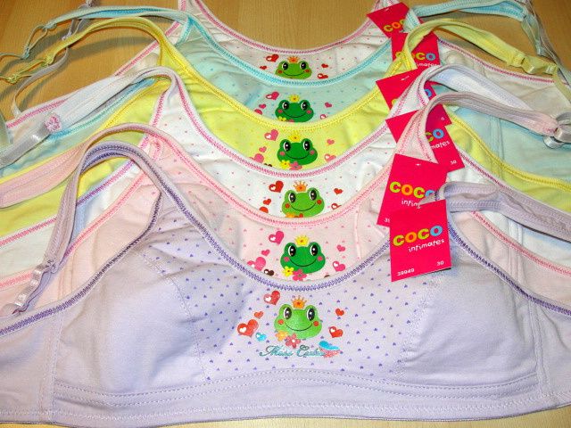 JUNIOR COCO 39949 LOT TRAINING BRAS 28 30 32A 34 36A  