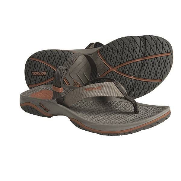 Mens Teva Ultimate Thong SR Sandals   Flip Flops Brown  