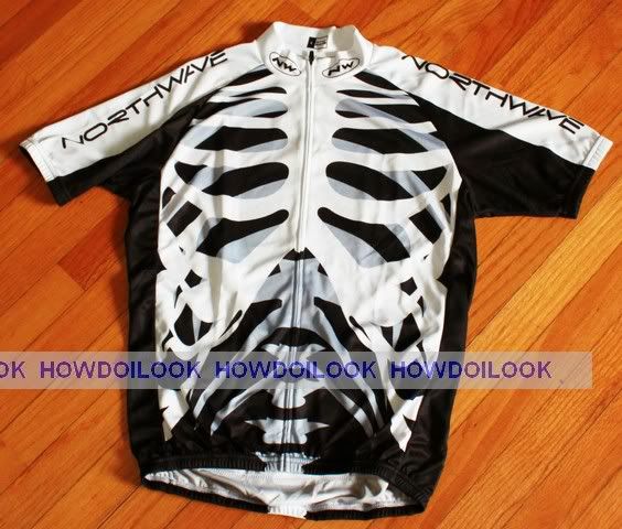   NW SKULL SKELETON TEAM CYCLING JERSEY BICYCLE BIKE RACING SHIRT  