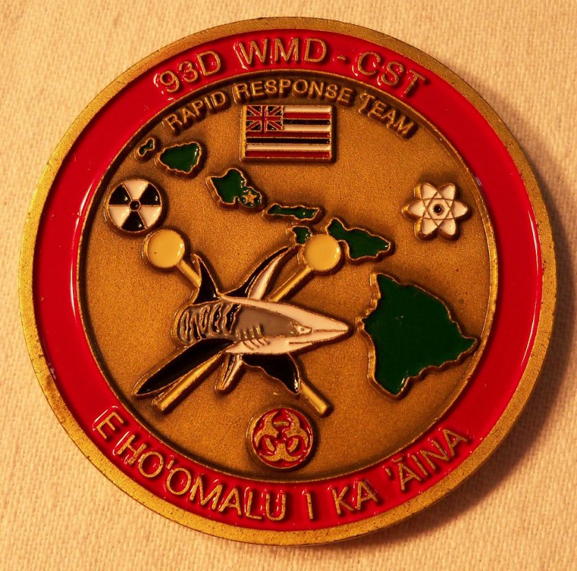 Hawaii National Guard Civil Support Team Challenge Coin  