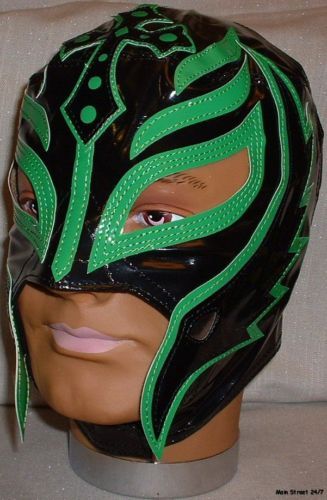 REY MYSTERIO Pro Grade KIDS Black/Green MASK  