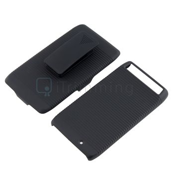 Belt Clip Holster w/Kick Stand Black For Motorola DROID RAZR XT912 