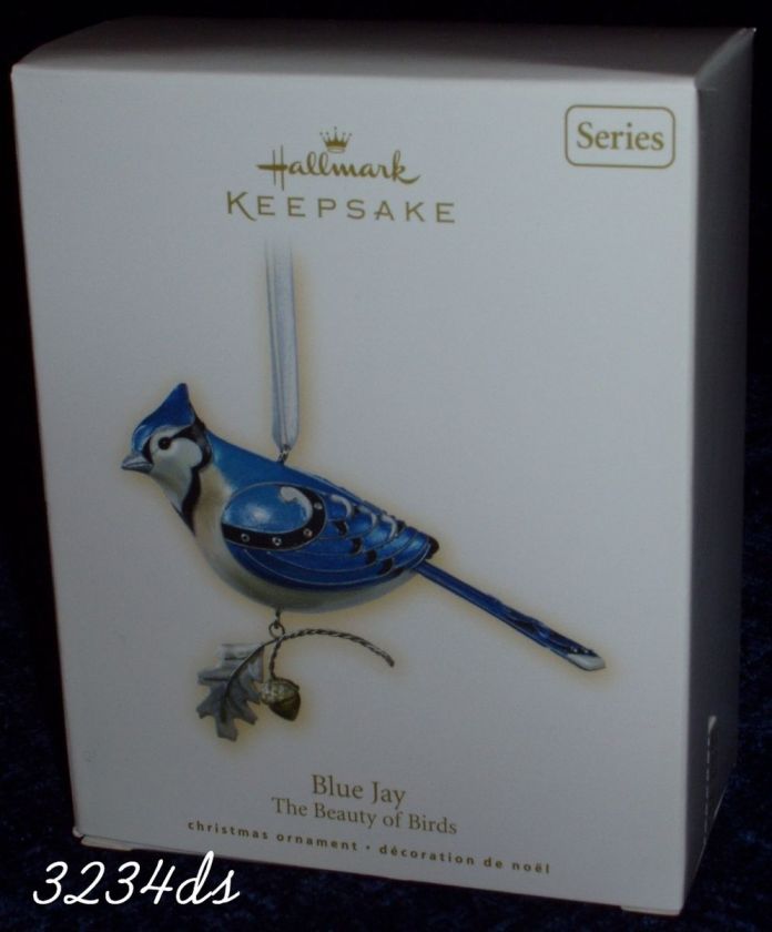 2007 Hallmark BLUE JAY #3 The Beauty of BIRDS Series Ornament FREE 