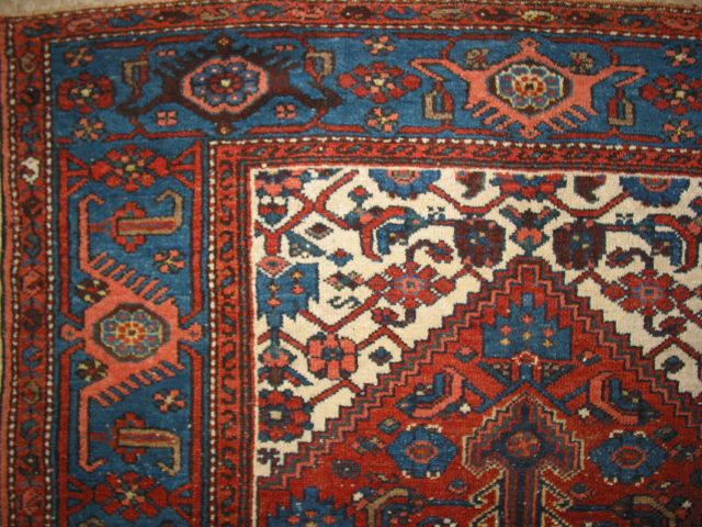 c1920 Antique Kurdish Malayer Persian Rug B 7776  