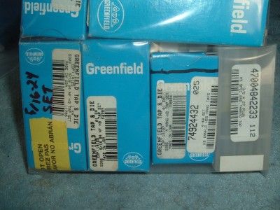   New unused open box B&W Parallel bars GREENFIELD Hand Tap C L d  