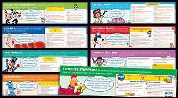 PUNCTUATION Mini Bulletin Board Set Math NEW  