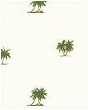 TROPICAL PALM TREES Tree Sure strip Wallpaper DBL Rolls  