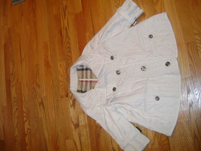 BURBERRY quilted jacket w/ collar and belted sleeves  