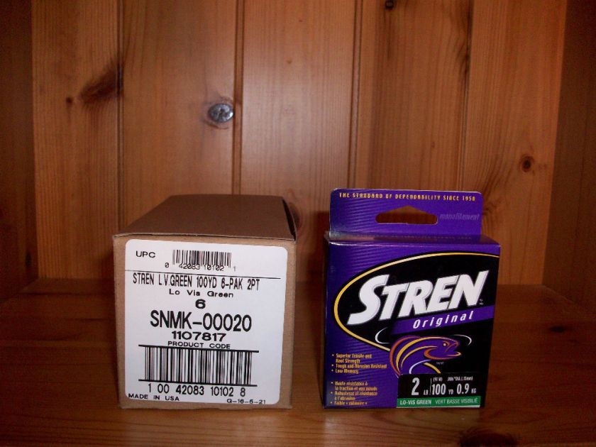 Stren Dealer 6 Pack of 2 lb 100 yard spool Line for Ice Fishing   Lo 